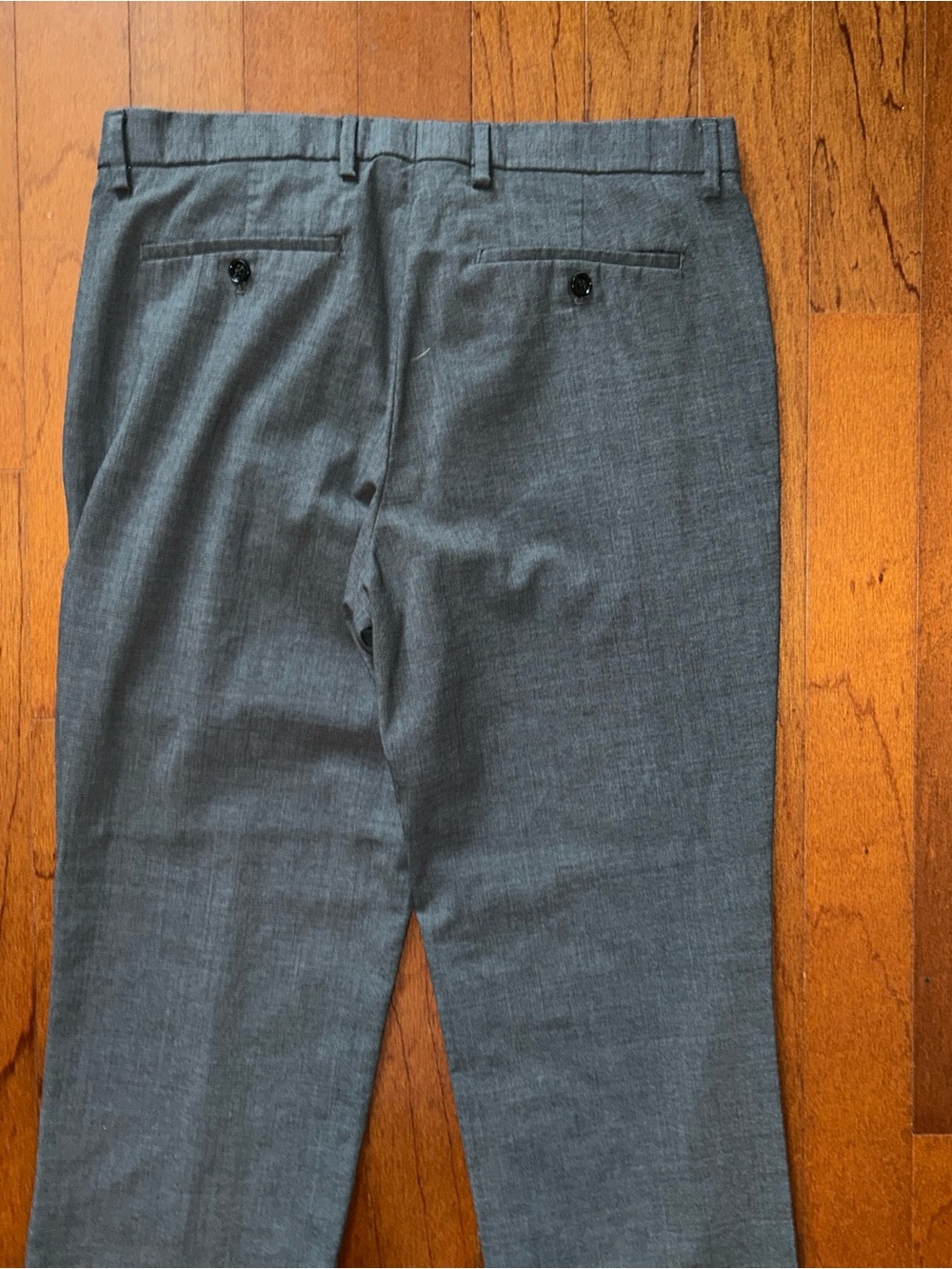 Banana Republic Slim Fit Wool Dress Pants Gray Men’s 33x32 Office Dadcore - Picture 4 of 9